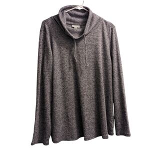 J. Jill Cowl Neck Gray Sweater L